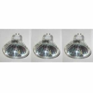 3 Pack. Energy saving MR11 light bulbs. 2 pin 12 volt GU4 Halogen 20 watt equivalent. Small mini spot light lamps 12V
