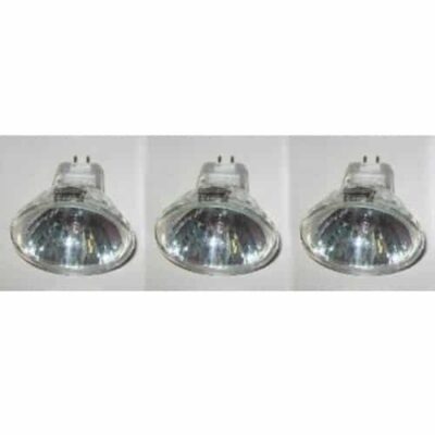 3 Pack. Energy saving MR11 light bulbs. 2 pin 12 volt GU4 Halogen 20 watt equivalent. Small mini spot light lamps 12V