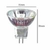 3 Pack. Energy saving MR11 light bulbs. 2 pin 12 volt GU4 Halogen 20 watt equivalent. Small mini spot light lamps 12V - Image 3