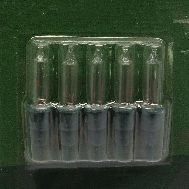 2.4V 0.168W Premier RL40 Pack of 5 Clear Replacement Light Bulbs Green Push in Base Christmas