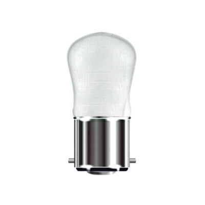 15W BC Pygmy Light Bulb 240V Bayonet Ba22d Solid Opaque White