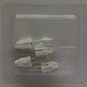 2.5V 0.33W Premier RB100W Pack of 4 Clear Replacement Light Bulbs Push in Base Christmas