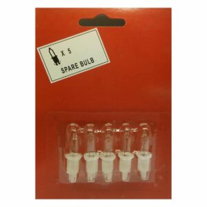 7.3V 0.53W Premier RBY735 Pack of 5 Replacement Light Bulbs Push in Base Christmas