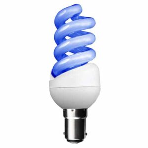 BLUE 11W SBC Spiral CFL Energy Saving Light Bulb