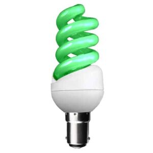 GREEN 11W SBC Spiral CFL Energy Saving Light Bulb