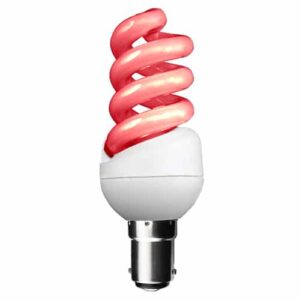 RED 11W SBC Spiral CFL Energy Saving Light Bulb